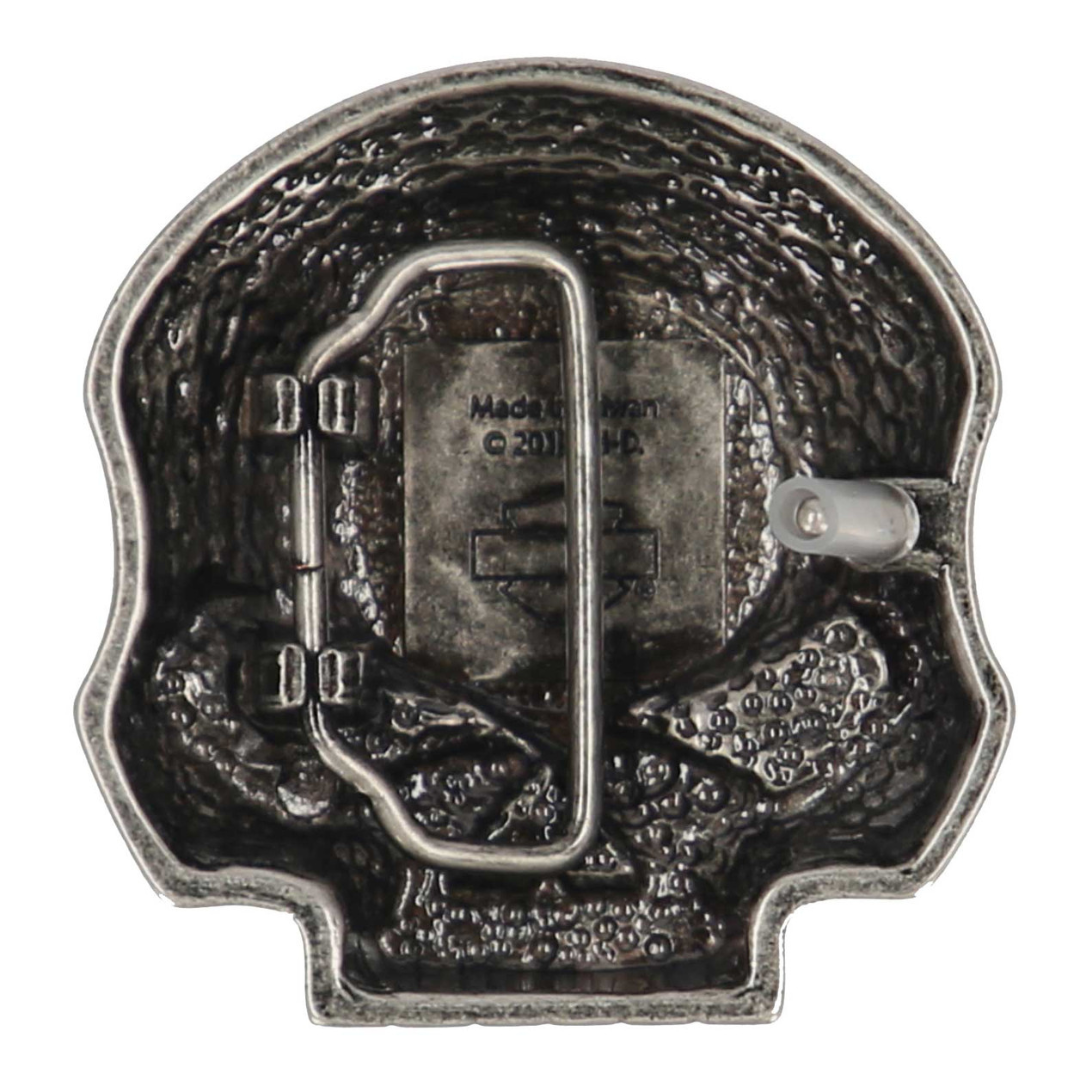 Harley-Davidson Men's Willie G Skull Logo Belt Buckle - Antique Nickel Finish