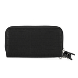 Harley-Davidson Women's Metal Bar & Shield Croco Zip Around w/ Wristlet - Black