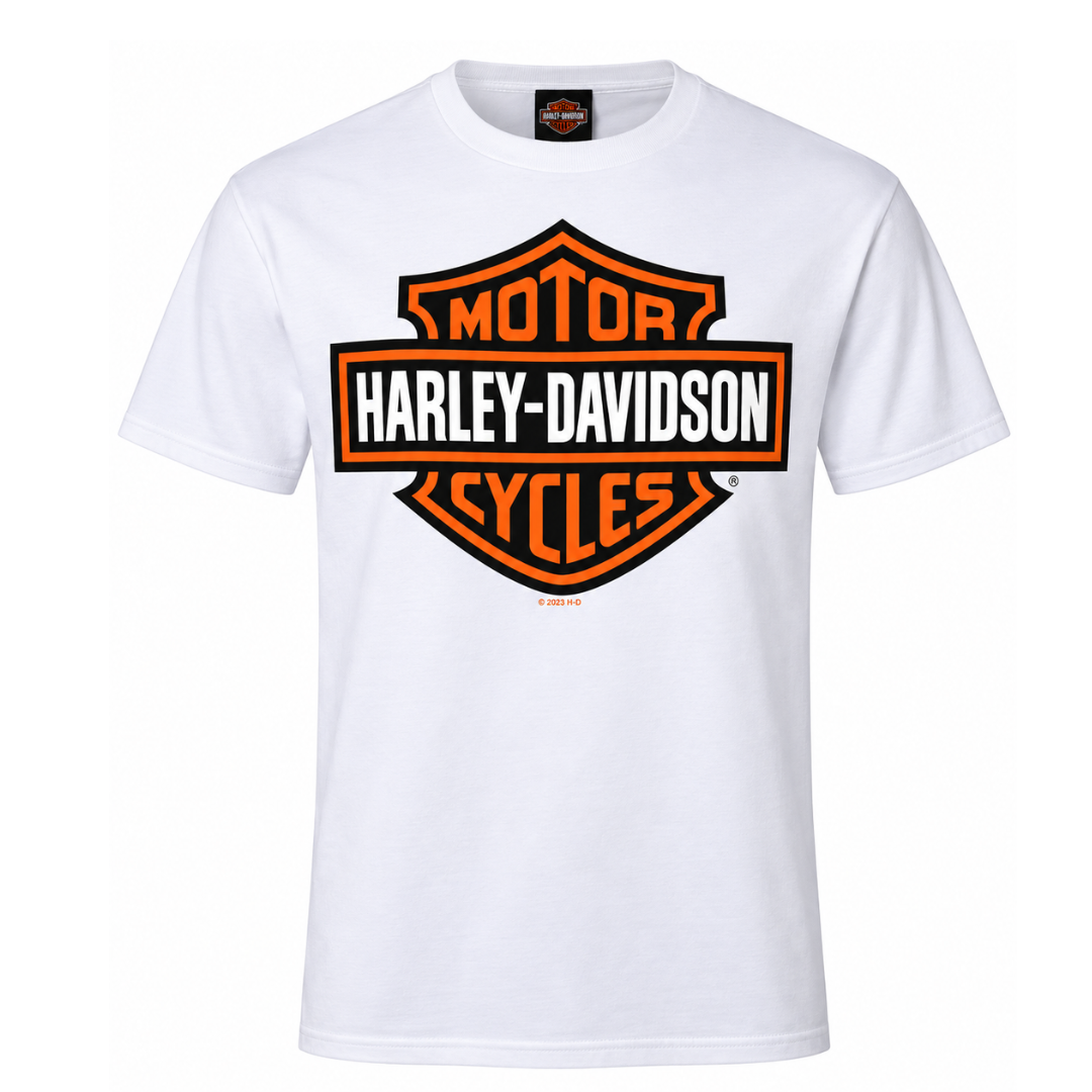 V-Twins x Harley-Davidson Classic B&S T-Shirt - White