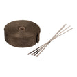 WMP EXHAUST WRAP GOLD 50mm (15m ROLL) - WITH 4 S/S TIES