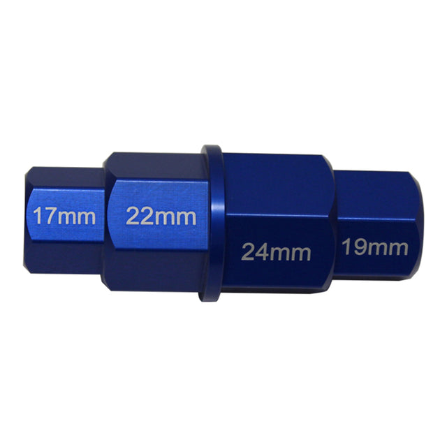 WMP 4 IN 1 HEX AXLE TOOL ALU BLUE -17/19/22/24mm