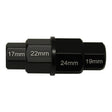 WMP 4 IN 1 HEX AXLE TOOL ALU BLACK -17/19/22/24mm