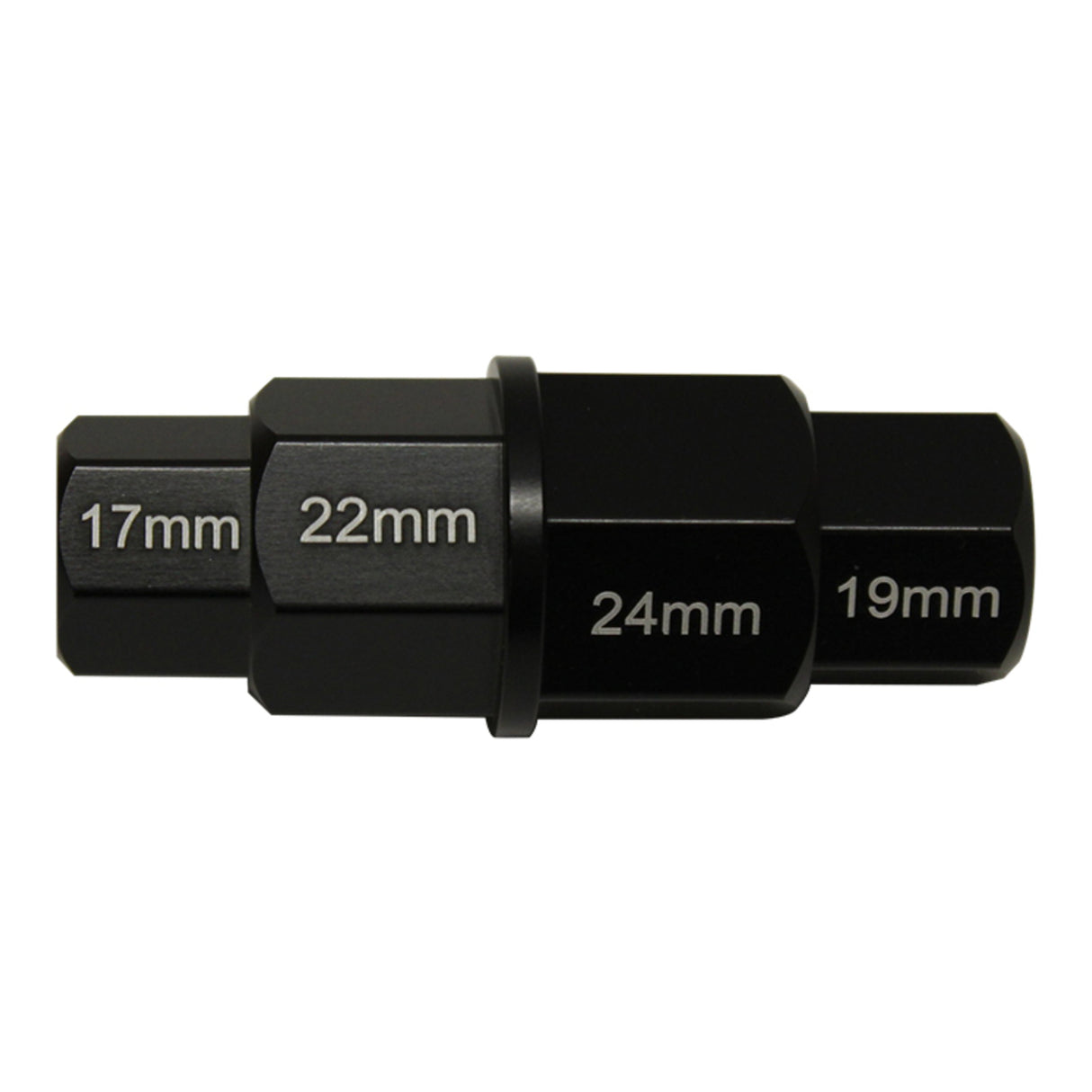 WMP 4 IN 1 HEX AXLE TOOL ALU BLACK -17/19/22/24mm