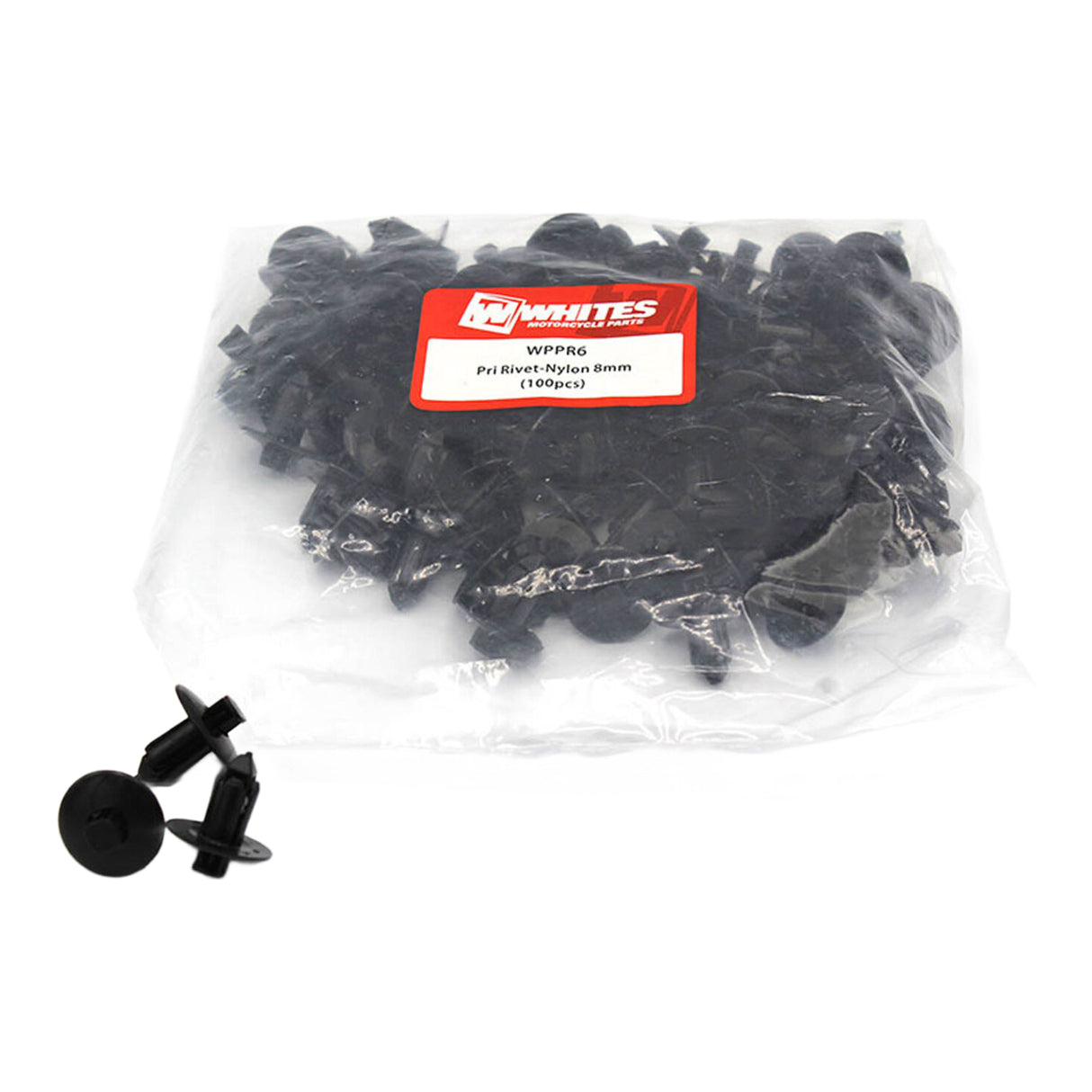 Whites Nylon Pry Rivets - 8mm (100 Pack)