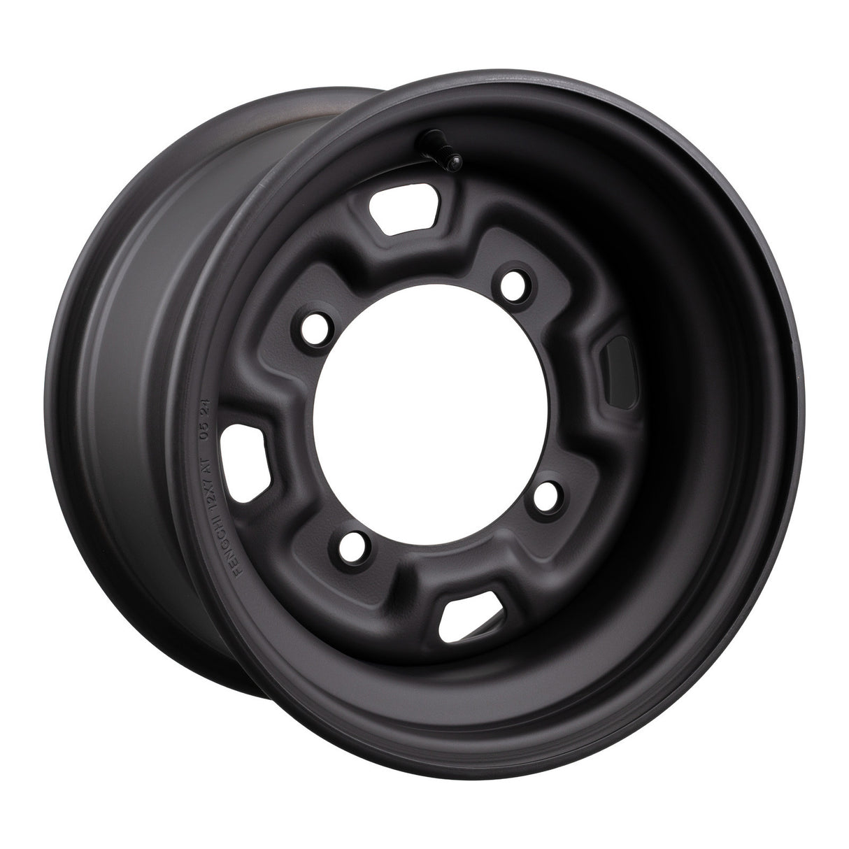 Whites ATV/UTV Steel Rim 12x7 Polaris Front & Rear 4/156 +12.7 - Black
