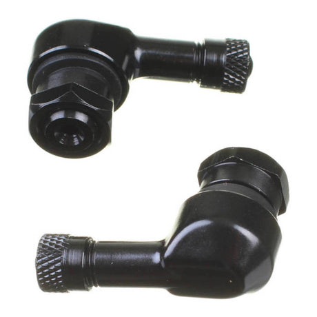 WMP 90 DEGREE ALLOY VALVE 11.3MM - BLK (PAIR)