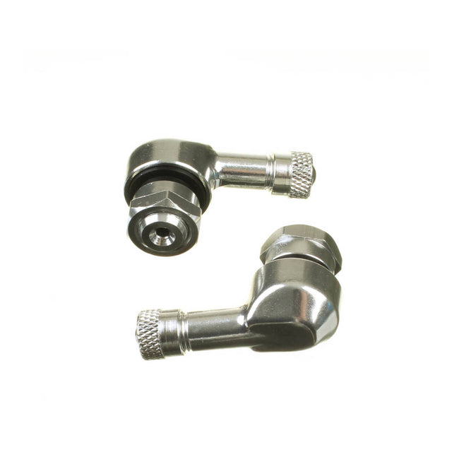 WMP 90 DEGREE ALLOY VALVE 11.3MM - SIL (PAIR)