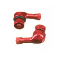 WMP 90 DEGREE ALLOY VALVE 8.3MM - RED (PAIR)