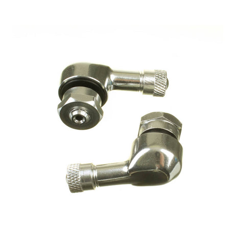 WMP 90 DEGREE ALLOY VALVE 8.3MM - SIL (PAIR)