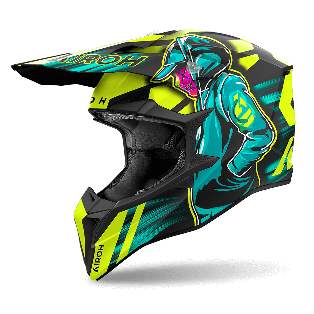 Airoh WRAAAP Helmet - Cyber Yellow Matt