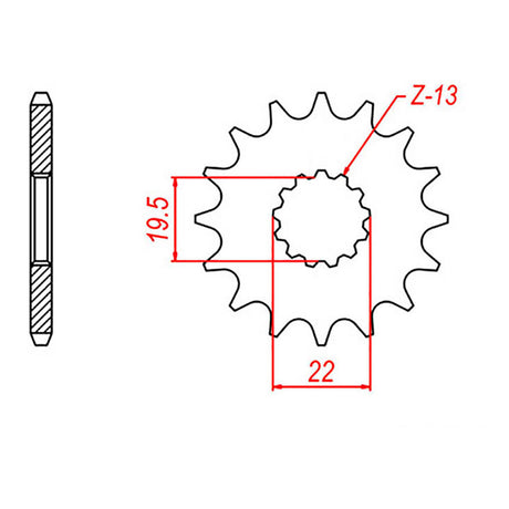 XAM Sprocket Kit Suzuki ATV LT160 11/39