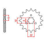 XAM Sprocket Kit Kawasaki KX125 '94-'95 12/49