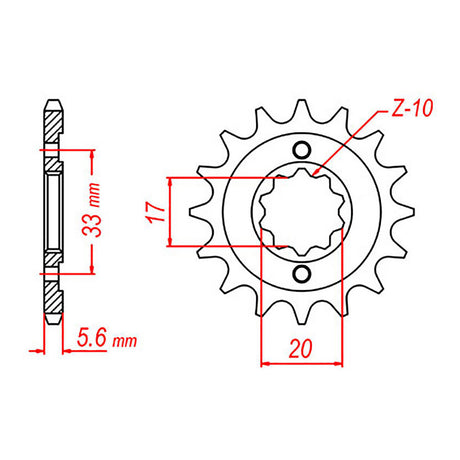 XAM Sprocket Kit Kawasaki KX250F '04-'05 /RMZ250 X-Ring 13/48