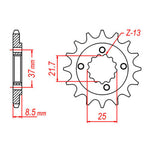 XAM Sprocket Kit Kawasaki KLX250S '09-'11 X-Ring 14/42