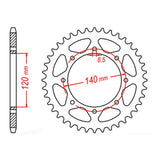 XAM Sprocket Kit Kawasaki KLR650 '06-'21 X-Ring 15/43