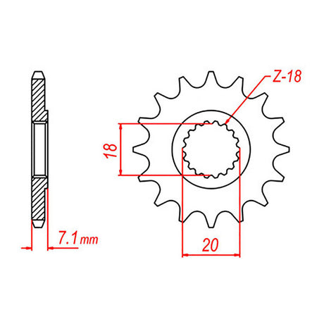XAM Sprocket Kit Suzuki RM125/RMZ250 '07-'09 12/48