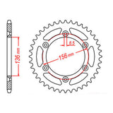 XAM Sprocket Kit Sherco 250/300SH2 14/49