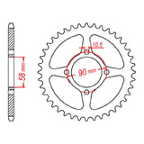 XAM Sprocket Kit Honda CB125E '12-'15 NSH 15/44