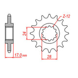 XAM Sprocket Kit Honda CBR600 '97/'98 X-Ring Gold 15/43