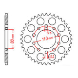 XAM Sprocket Kit Honda CBR1000F (SC21)X-Ring 17/43