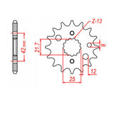 XAM Sprocket Kit Suzuki TL1000S X-Ring 17/38