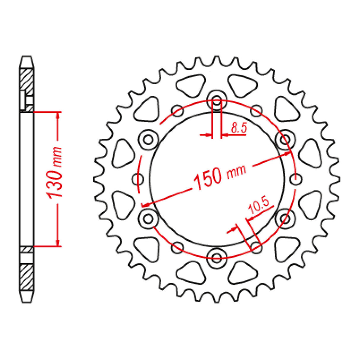 XAM Sprocket Kit Yamaha FZ6/R '10-'15 X-Ring Gold 16/46