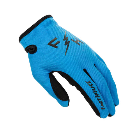 Fasthouse Youth Carbon Eternal Glove - Electric Blue