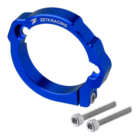 Zeta Exhaust Flange Guard - KTM / Husqvarna / GasGas 2-Stroke - Blue