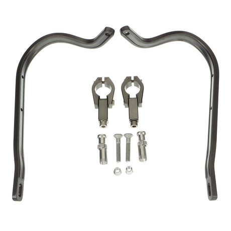 Zeta Armour Handguards Bent for 28.6mm Handlebars - Titanium