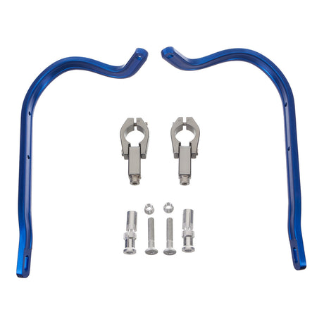 Zeta Armour Handguards Bent for 28.6mm Handlebars - Blue