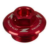 Zeta Oil Filler Plug - Suzuki RM / RM-Z, Yamaha Serow 250 - Red