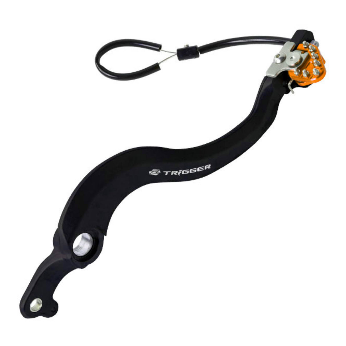 Zeta Trigger Brake Pedal - KTM EXC / SX, Husqvarna - Orange (With Bearing)