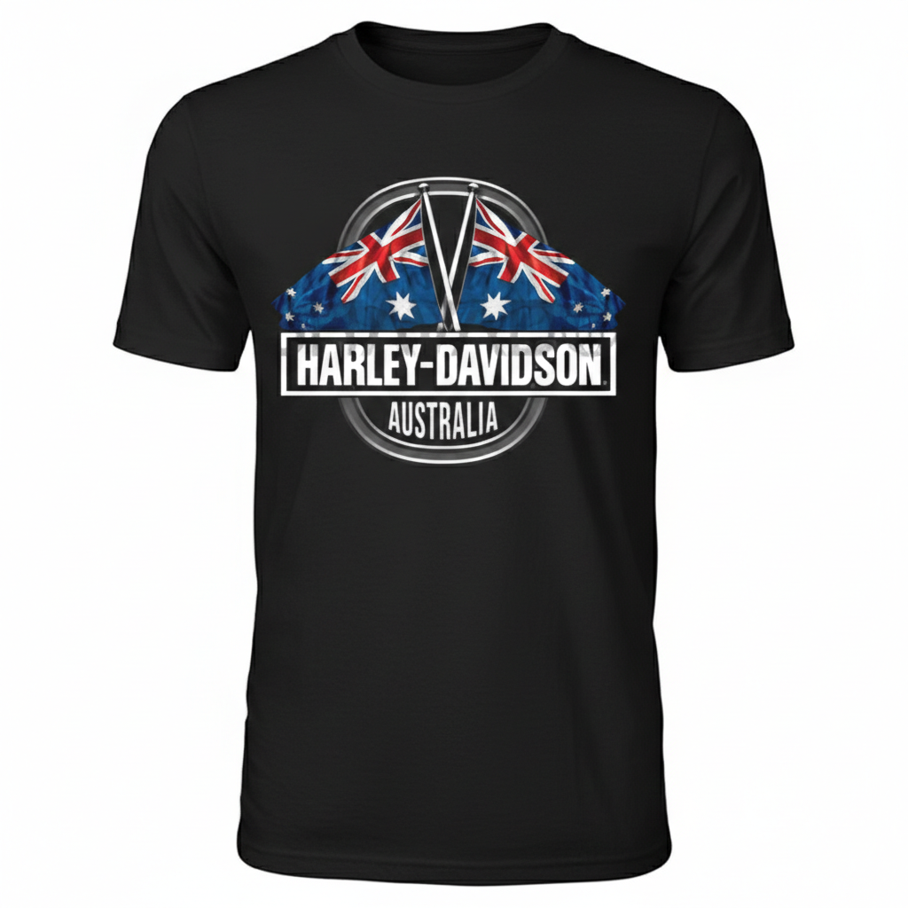 V-Twins x Harley-Davidson Australian Flag T-Shirt – V-Twins