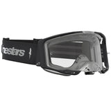 Alpinestars Vision 8 Clear Lens Goggle - Amber Black/Silver