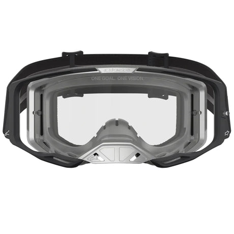 Alpinestars Vision 8 Clear Lens Goggle - Amber Black/Silver