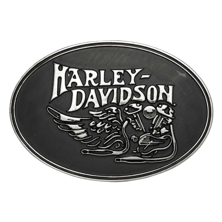 Harley-Davidson Men's Winged Motorcycle Belt Buckle