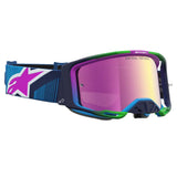 Alpinestars Vision 8 Maven Blue/Purple Mirror Lens Goggle