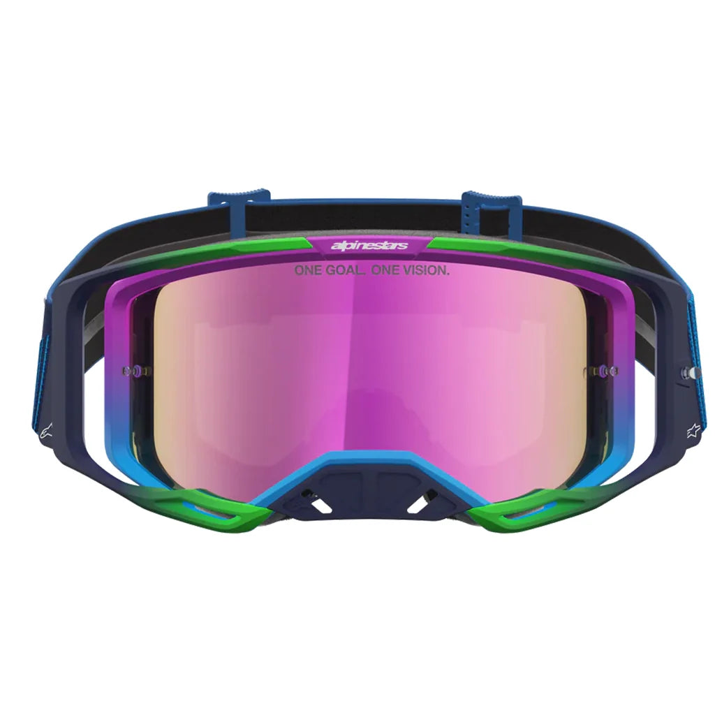 Alpinestars Vision 8 Maven Blue/Purple Mirror Lens Goggle