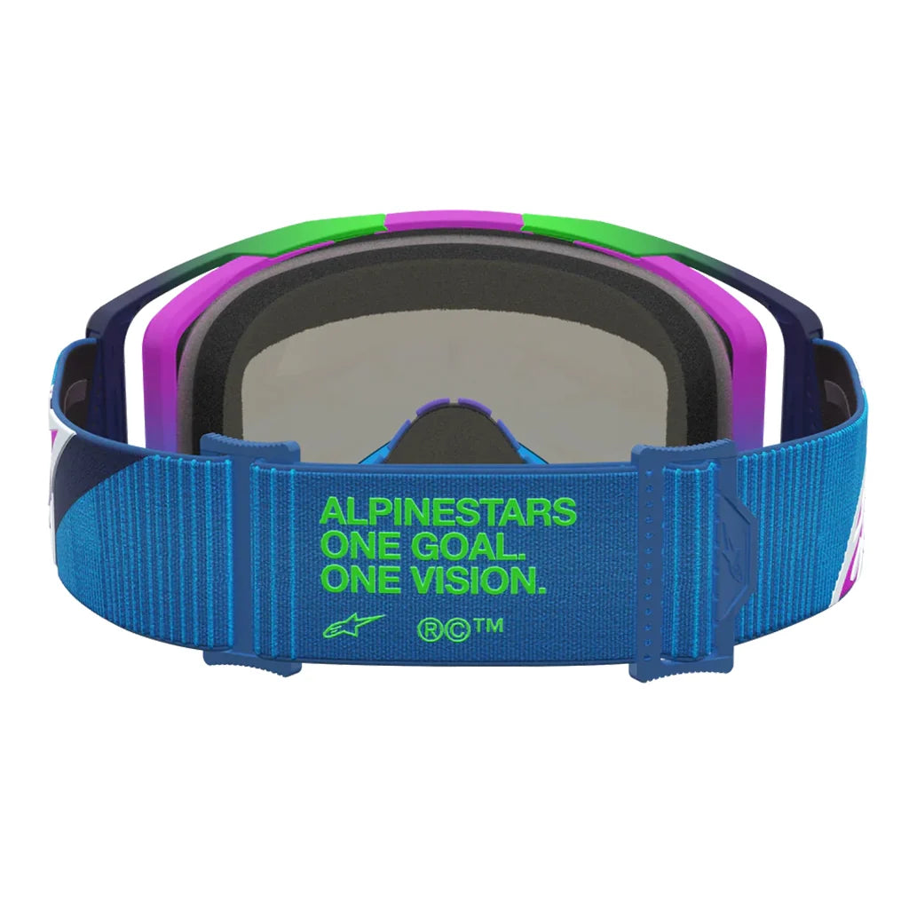 Alpinestars Vision 8 Maven Blue/Purple Mirror Lens Goggle