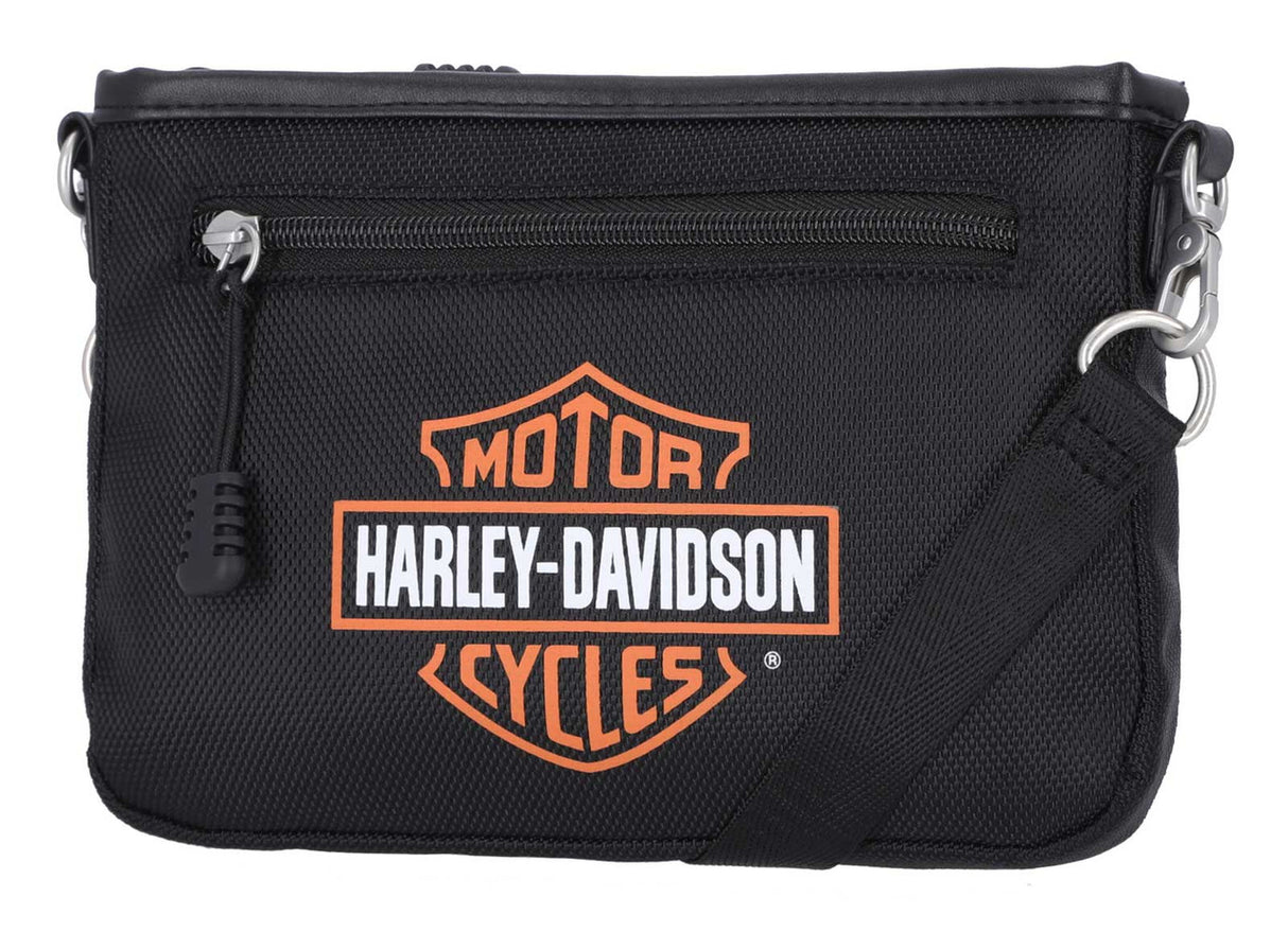 Harley-Davidson Women's Bar & Shield Logo Convertible Crossbody - Black