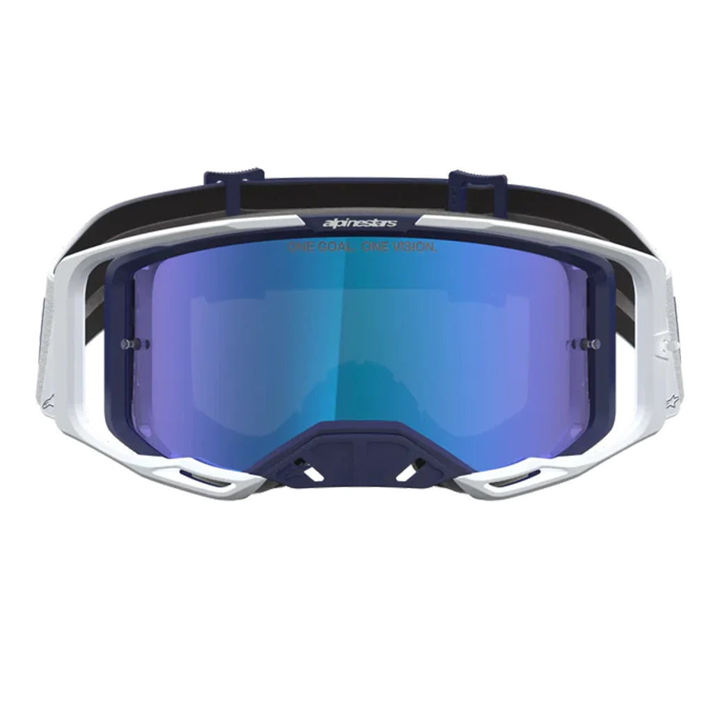 Alpinestars Vision 8 Amber Navy/White Mirror Lens Goggle