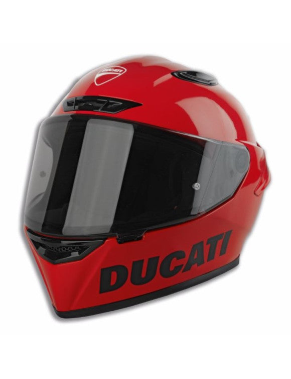 Ducati Logo Full Face Glossy Red Helmet