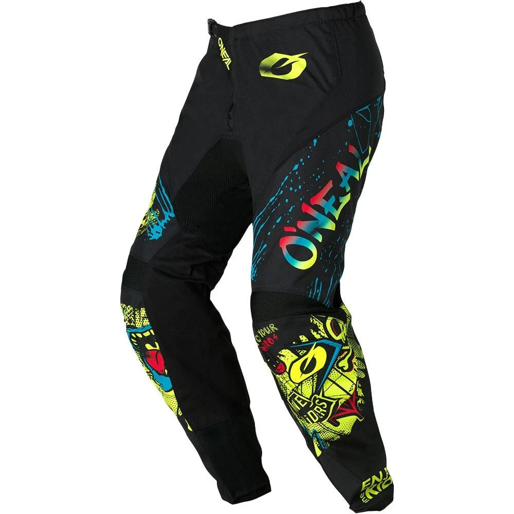 Oneal 2026 Youth Element Pants Rancid - Black/Neon Yellow