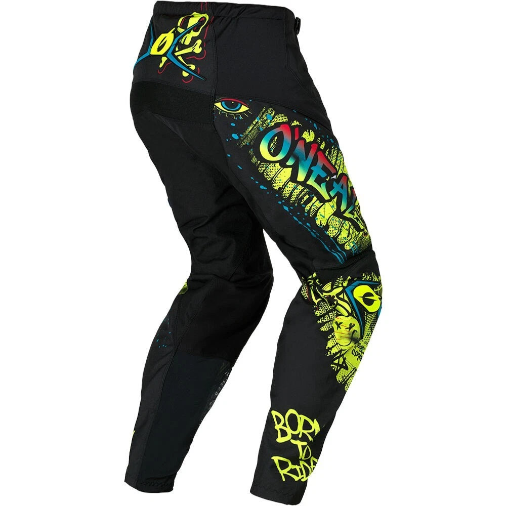 Oneal 2026 Youth Element Pants Rancid - Black/Neon Yellow