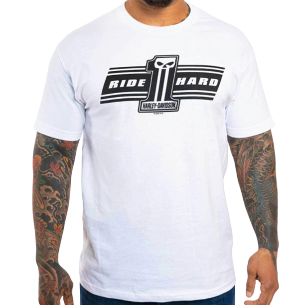 Harley-Davidson Men's DC Ride Hard T-Shirt - White