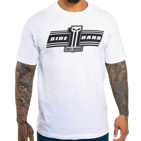 Harley-Davidson Men's DC Ride Hard T-Shirt - White