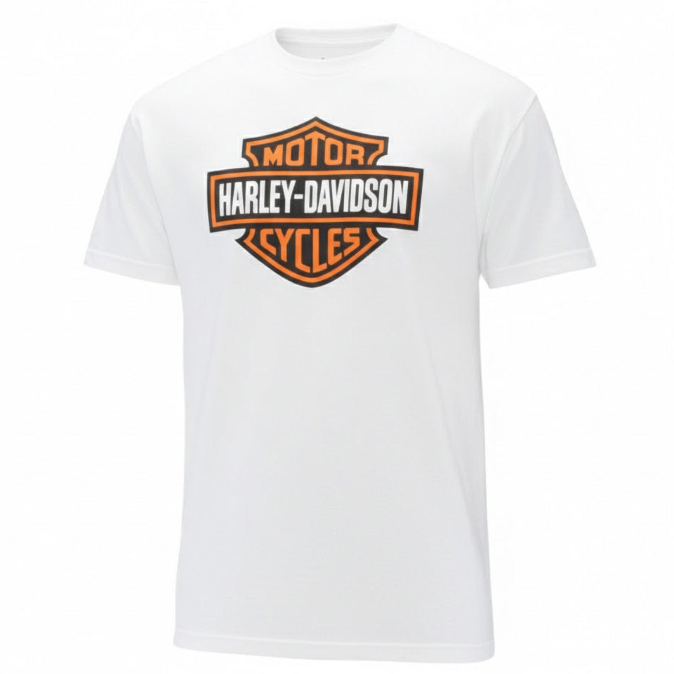 V-Twins x Harley-Davidson Men's Classic B&S T-Shirt - White